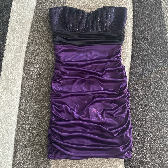 Speechless purple sequin purple mini dress - Picture 1 of 8
